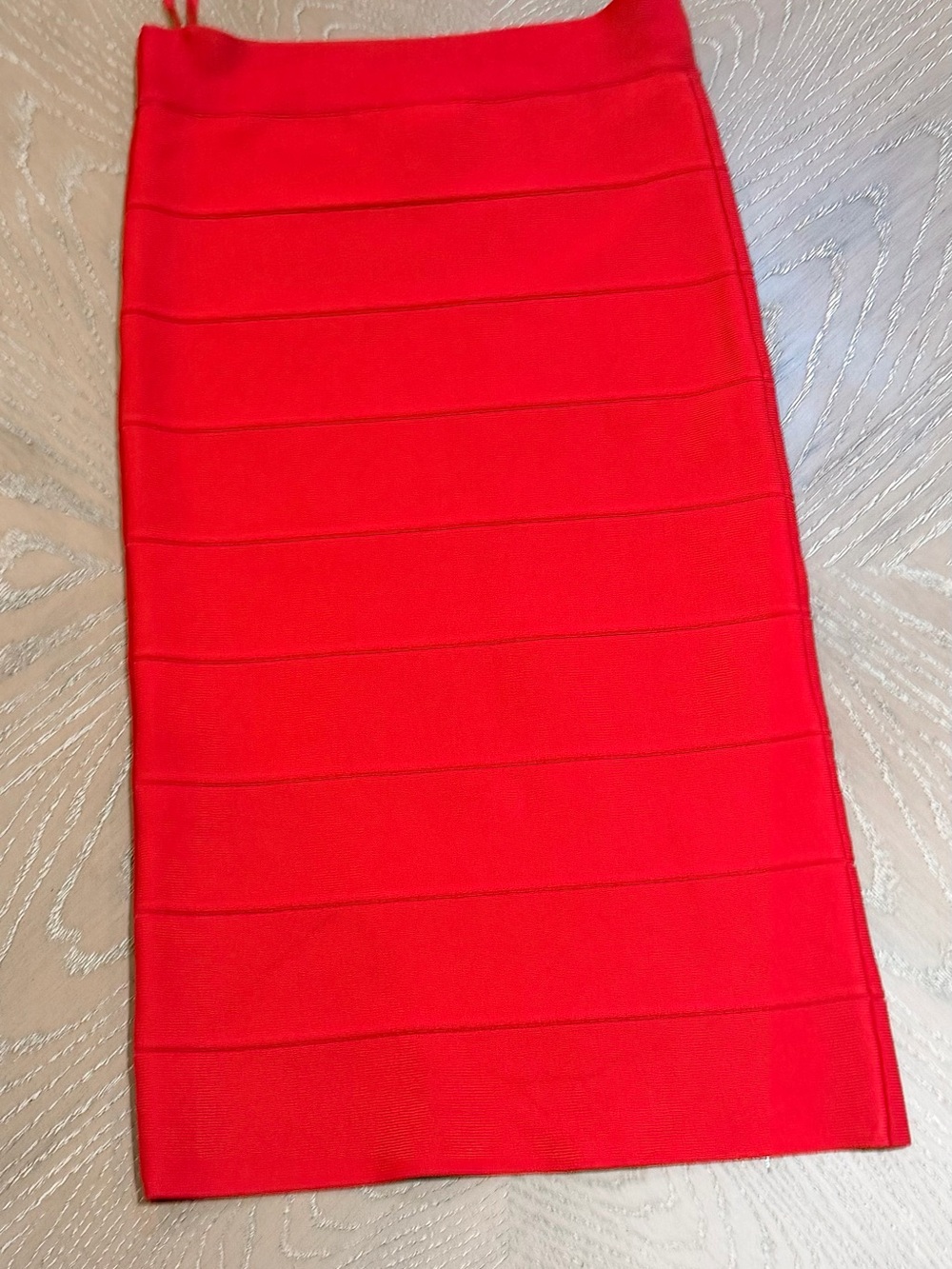 BCBGMaxAzria Red Bandage Pencil Skirt